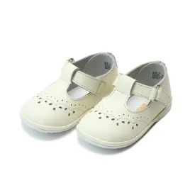 Birdie Leather TStrap Mary Jane - Ecru