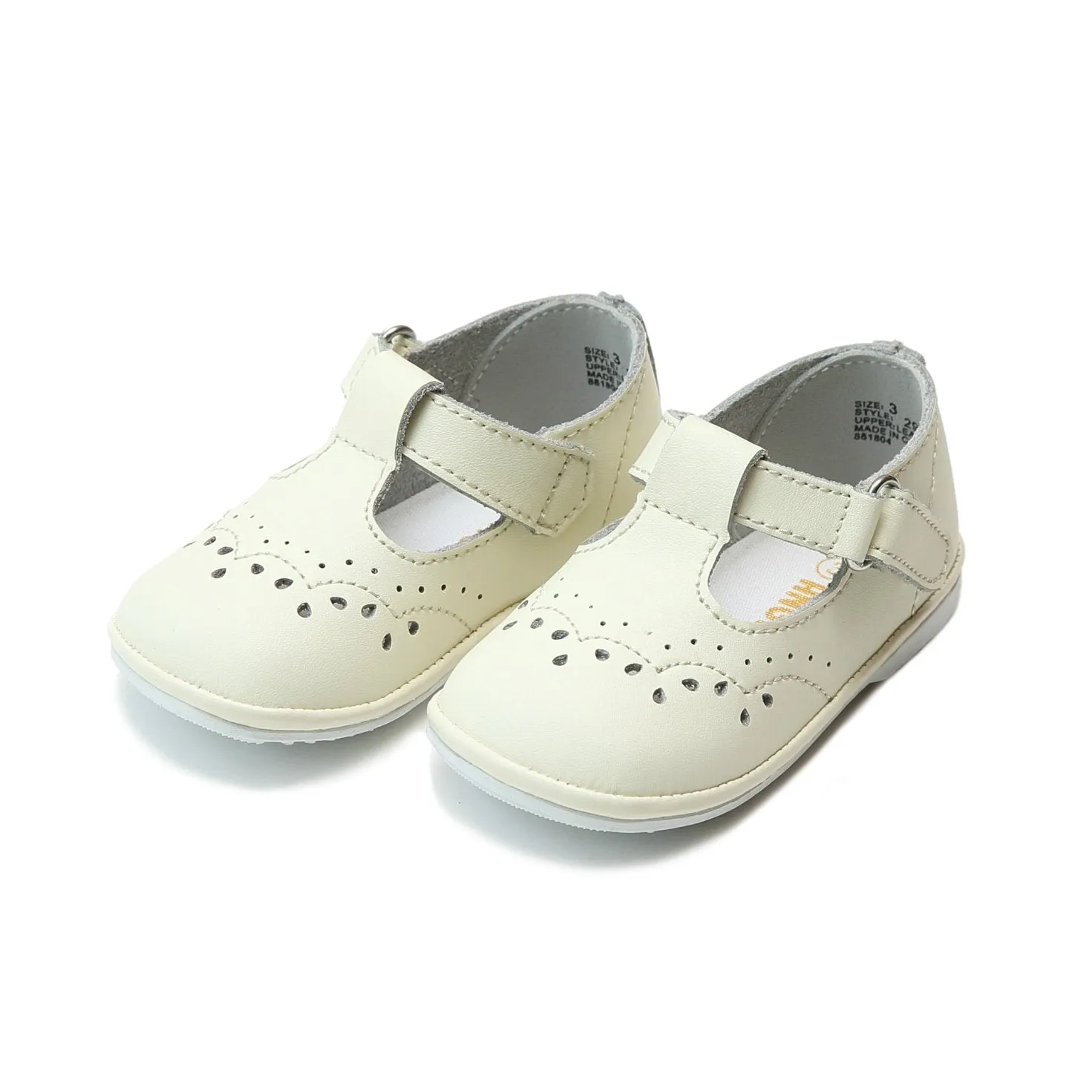 Birdie Leather TStrap Mary Jane - Ecru