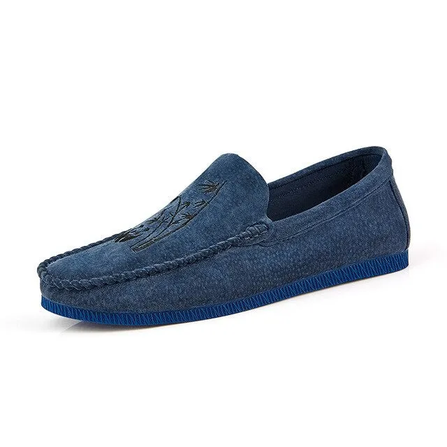 Classic Men Casual Shoes Fashion Men Shoes Pig Leather Men Loafers Moccasins Slip on Men's Flats  Driving Shoes Big size 38-48