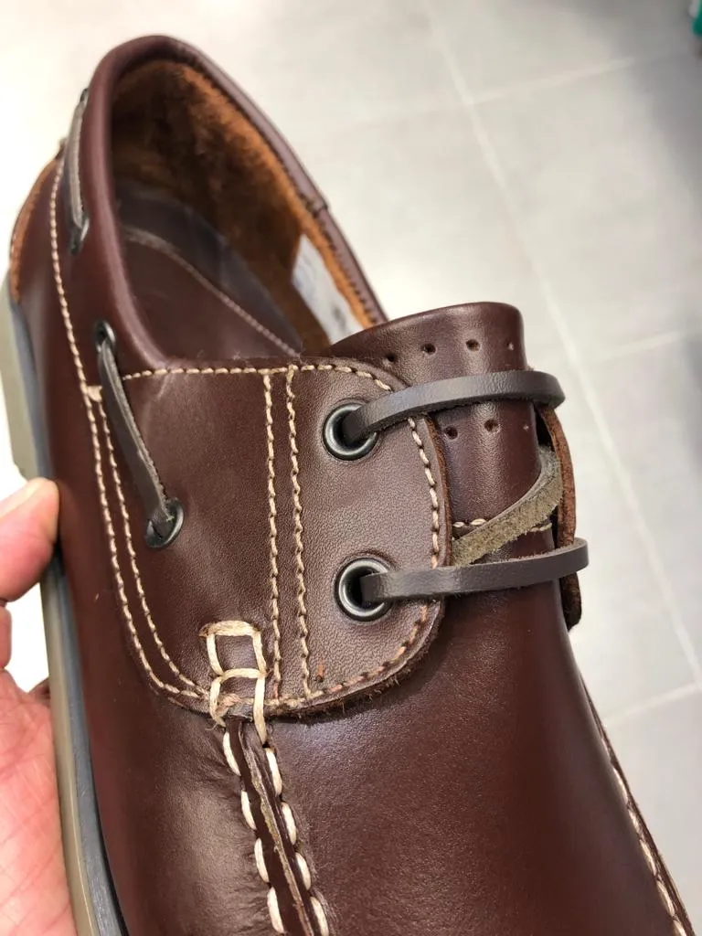 DEK Leather Boat Shoes - Brown