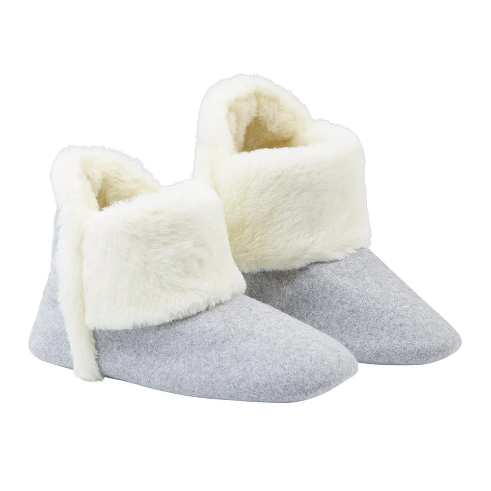 Dunlop Women's Slippers, Fluffy Slipper Boots with Memory Foam Insoles
