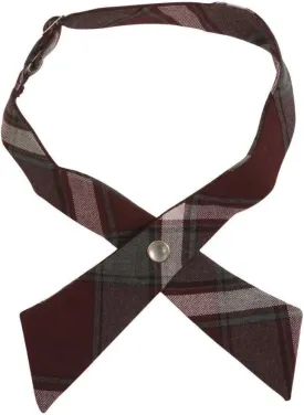 French Toast Girls' Plaid Adjustable Cross Tie