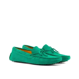 Green Suede Drivers Loafer