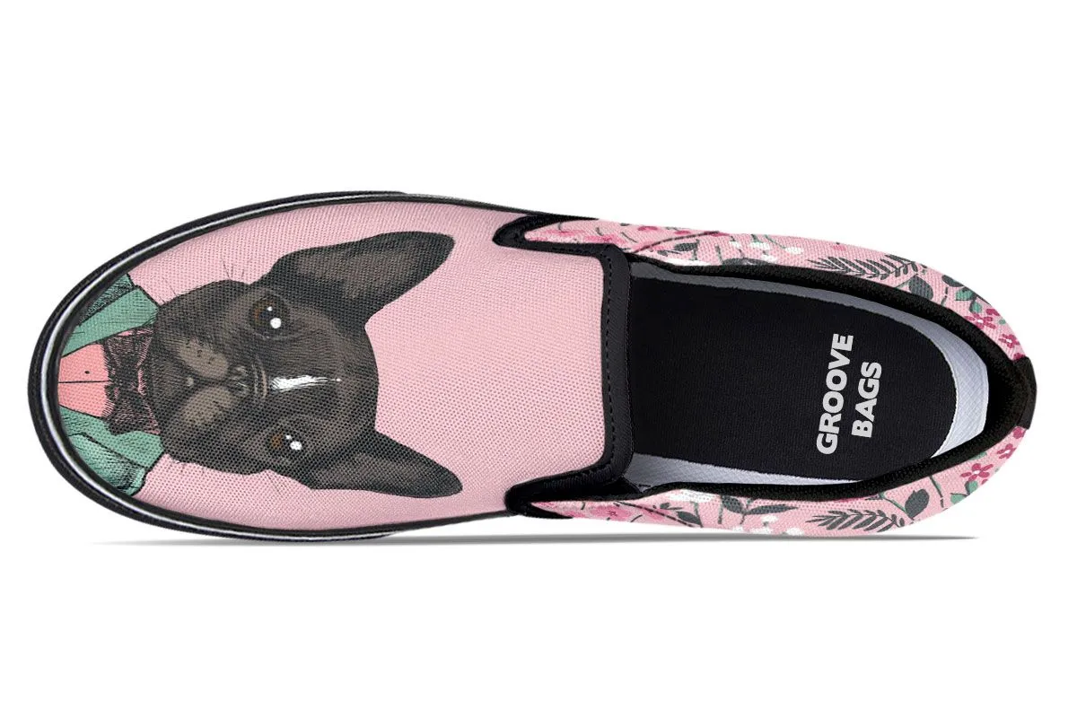 Handsome French Bulldog Slip-On Shoes