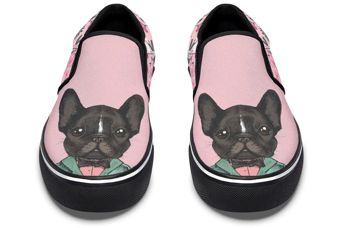 Handsome French Bulldog Slip-On Shoes