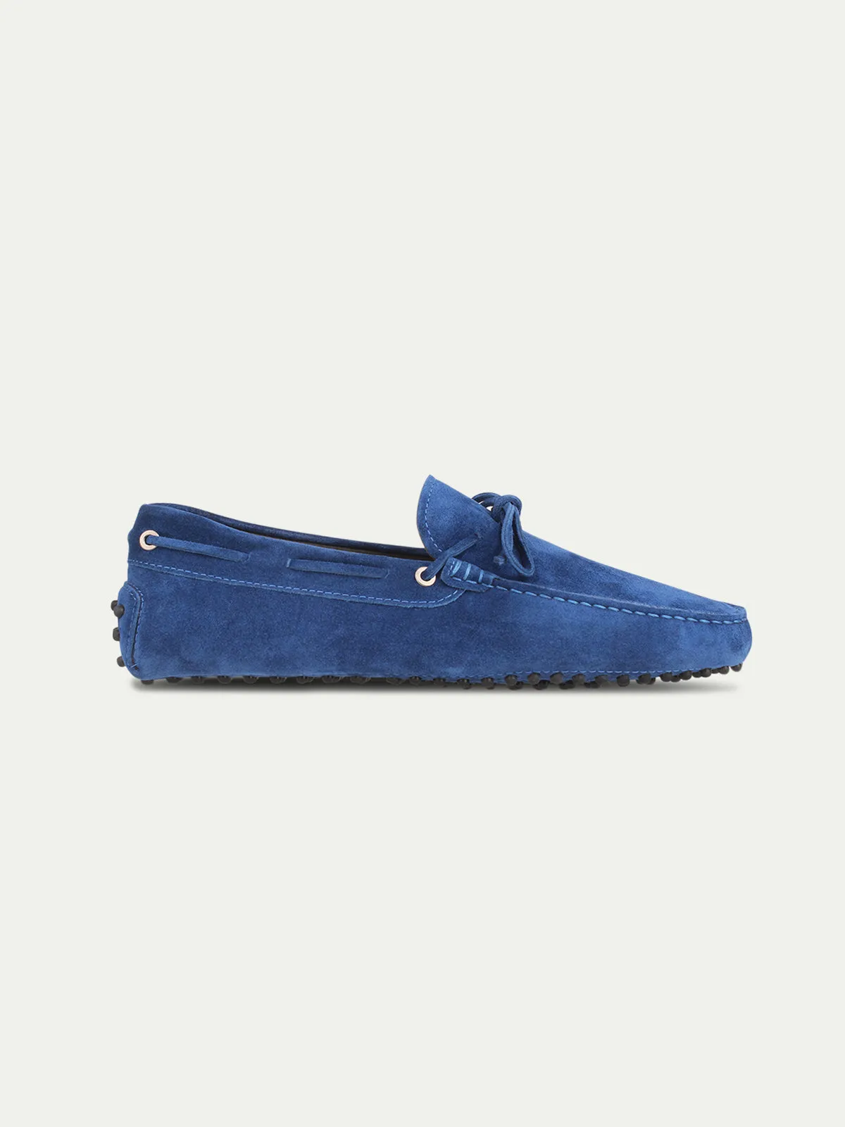 Marine Blue Suede Ophelia Driving Loafers - AW24
