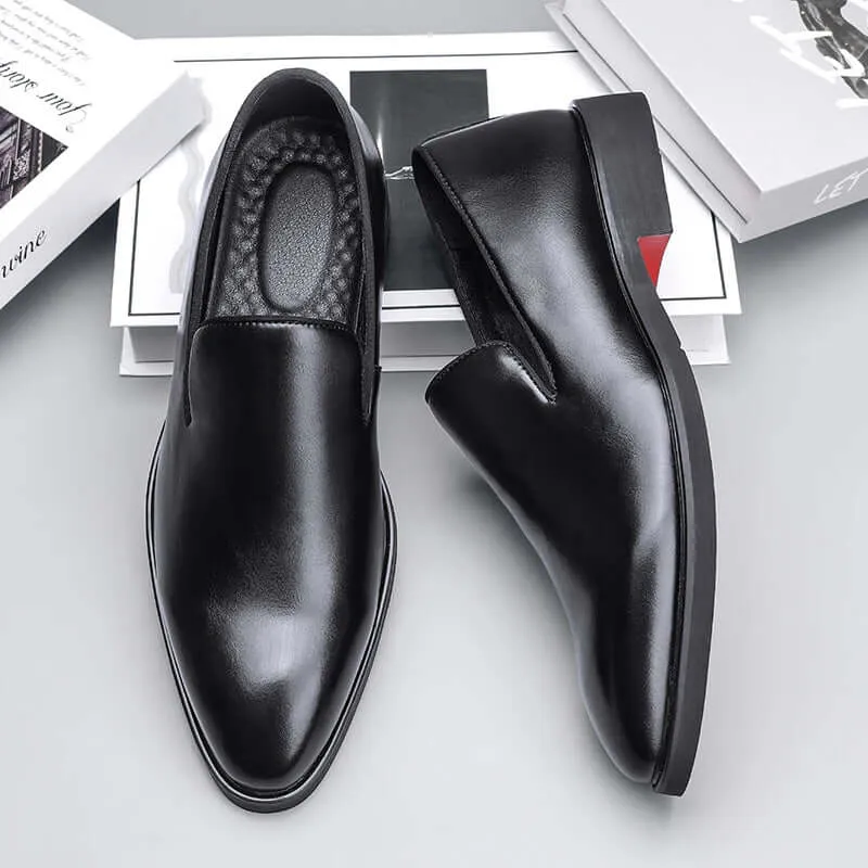 Men's Leather Loafers - Polished Slip-On Dress Shoes