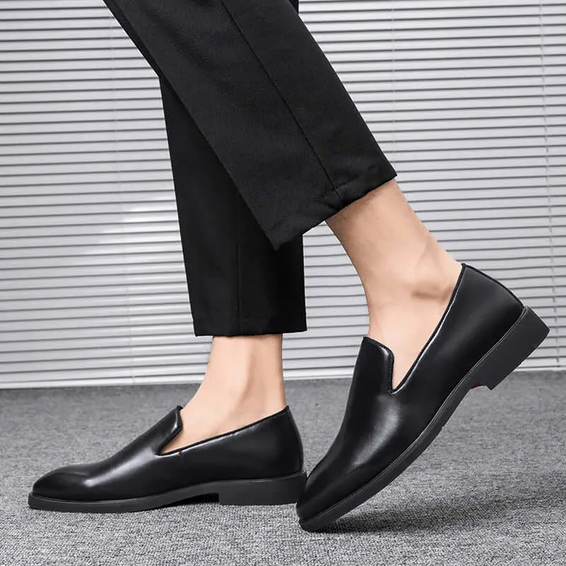 Men's Leather Loafers - Polished Slip-On Dress Shoes
