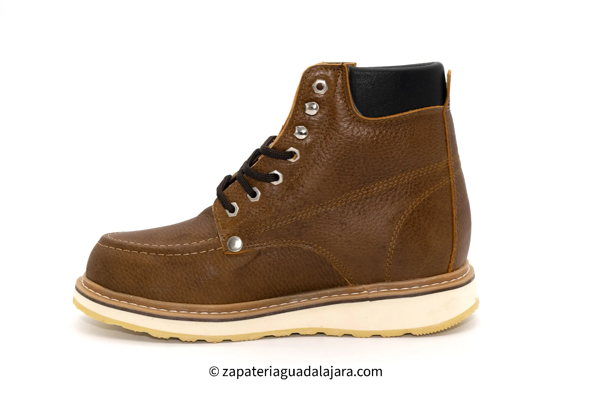 MOC TOE 6" TAN LEATHER WORK BOOT-HB80131