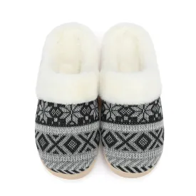 NineCiFun Women's Memory Foam Fuzzy House Slippers