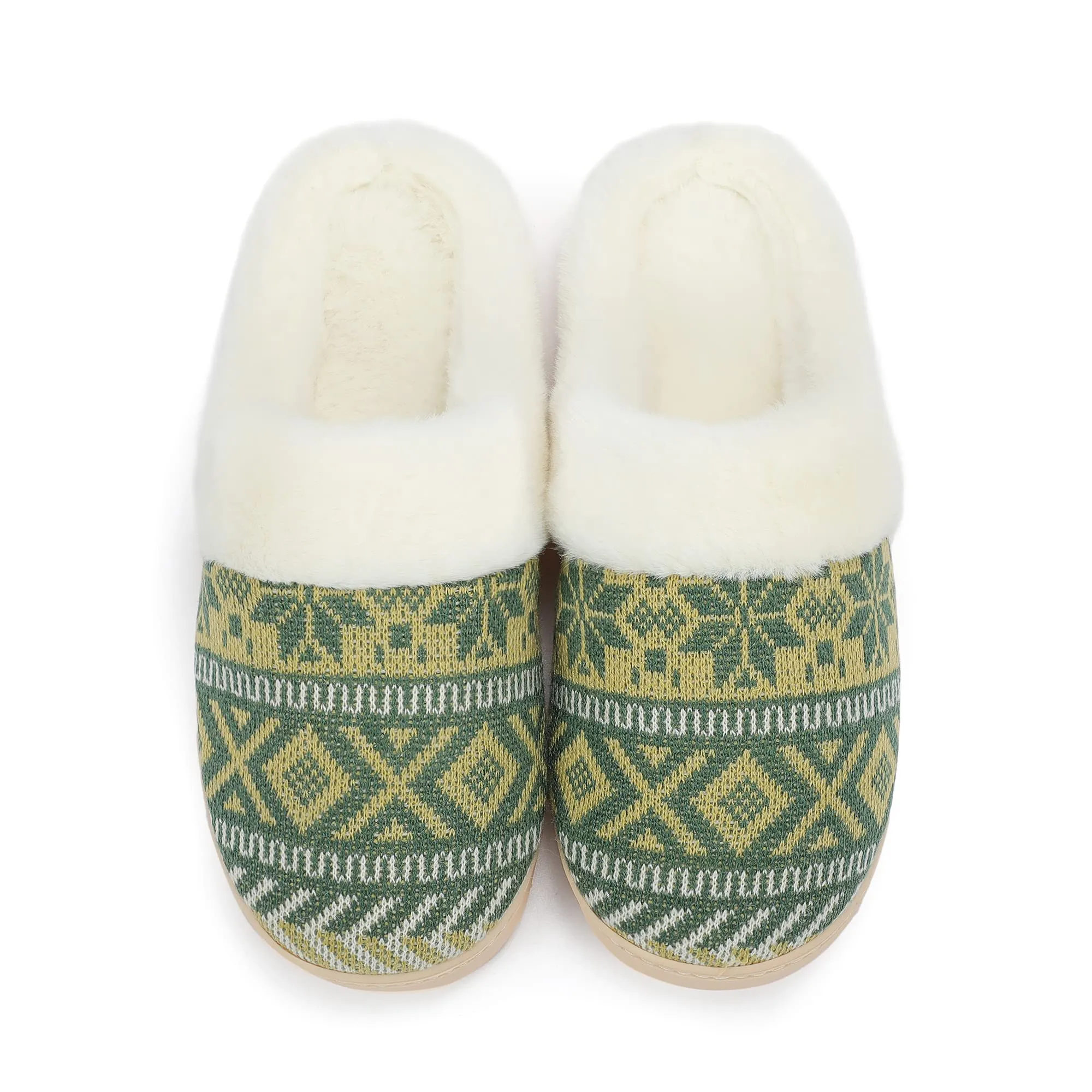 NineCiFun Women's Memory Foam Fuzzy House Slippers
