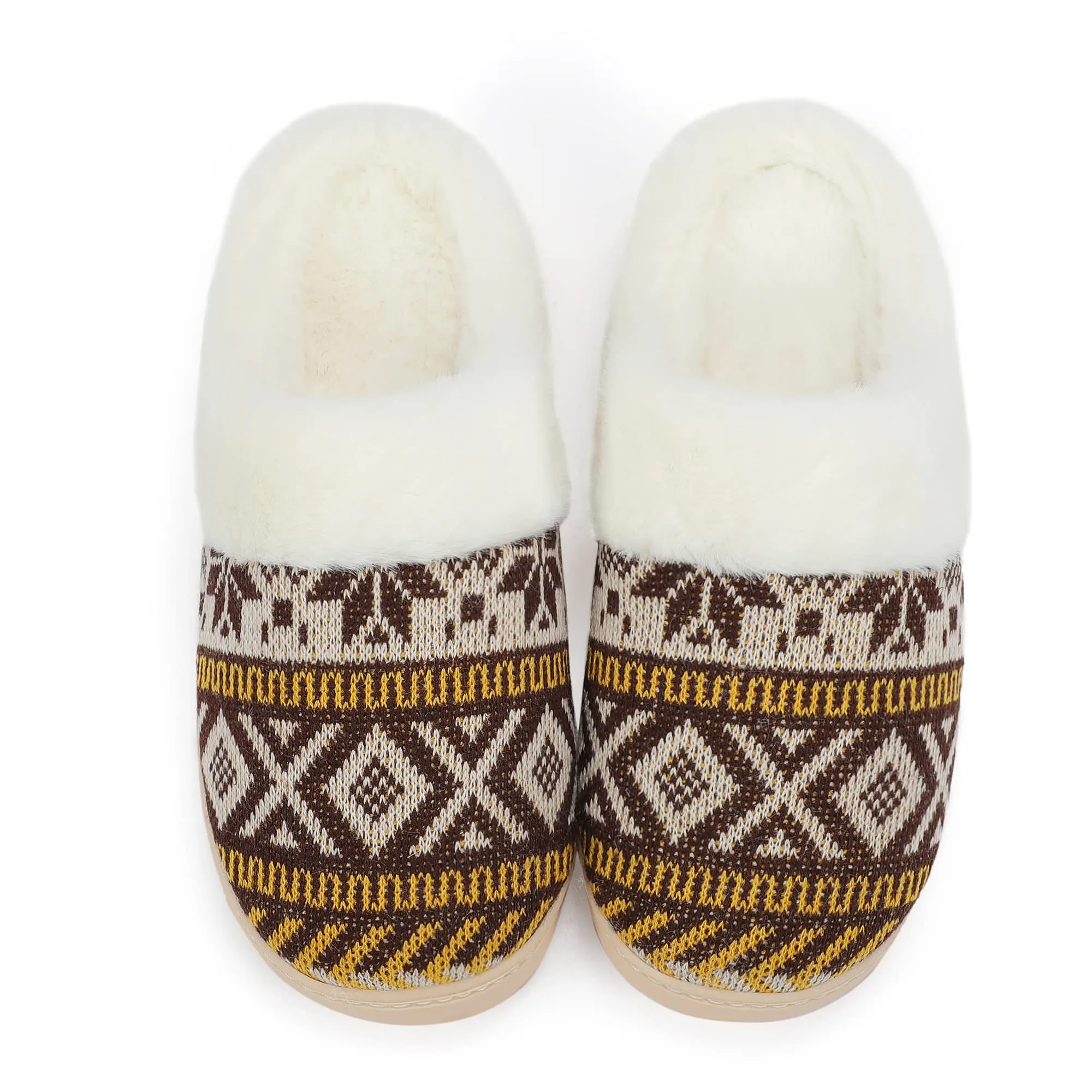 NineCiFun Women's Memory Foam Fuzzy House Slippers