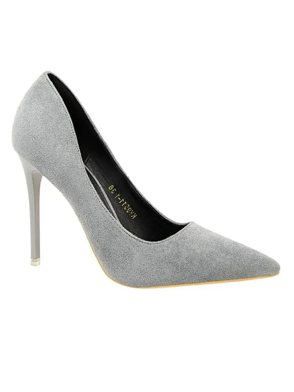 Pointed Toe Suede Stiletto&Pumps