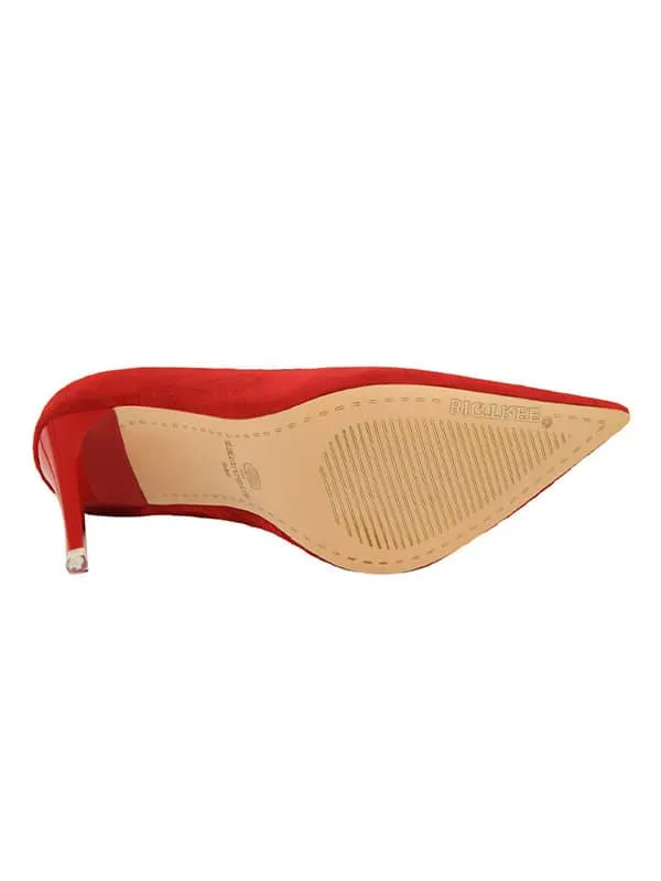 Pointed Toe Suede Stiletto&Pumps