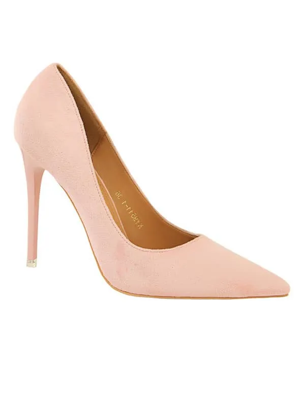 Pointed Toe Suede Stiletto&Pumps