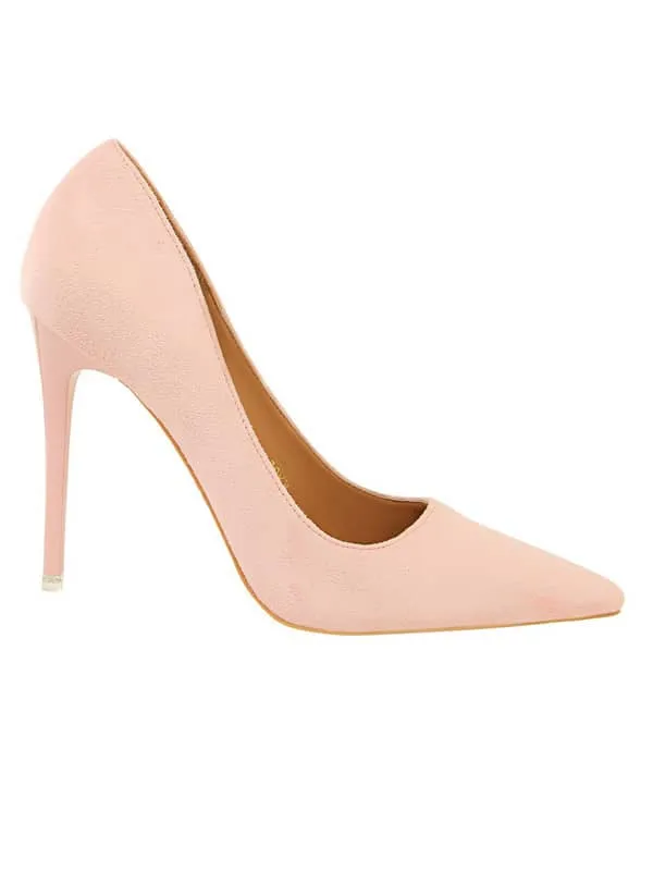 Pointed Toe Suede Stiletto&Pumps