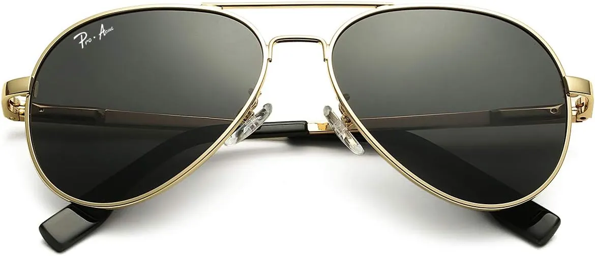Pro Acme Kids Aviator Sunglasses for Boys Girls, Polarized Small Face for Youth Juniors Age 3-18, with Two Sizes 50MM 52MM