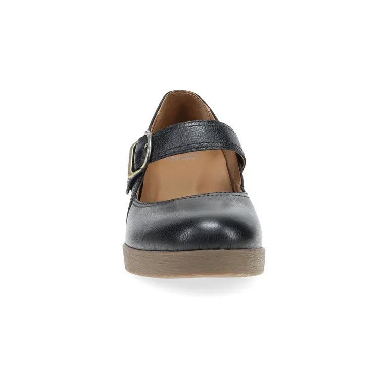 Sandy Classic Mary Jane Wedge in Black