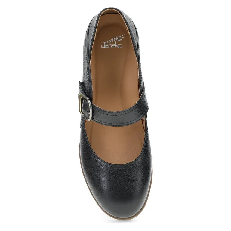 Sandy Classic Mary Jane Wedge in Black