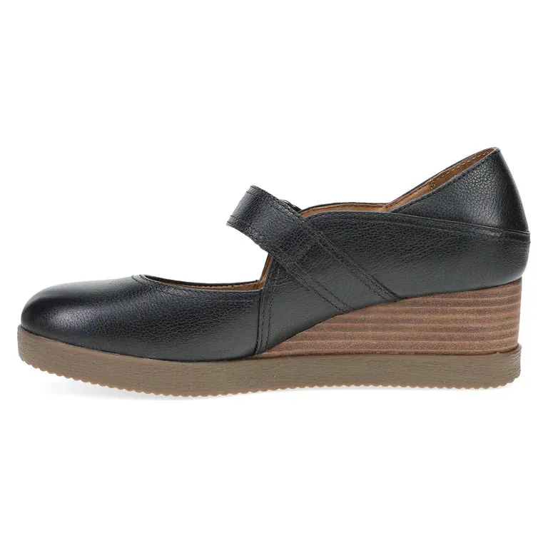 Sandy Classic Mary Jane Wedge in Black