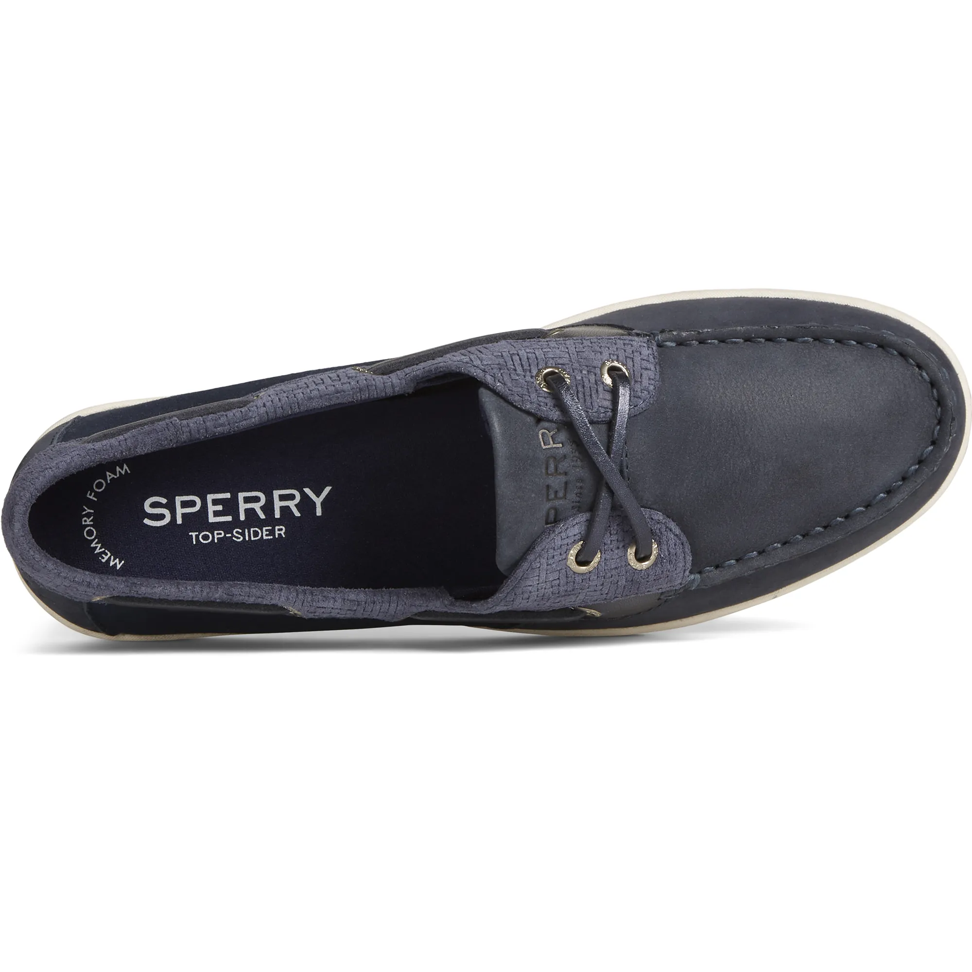 Sperry Women's Coastfish Woven Boat Shoes - Navy (STS87627)