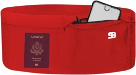 StashBandz Unisex Travel Money Belt, Running Belt, Fanny and Waist Pack, 4 Large Security Pockets -1 Zipper Pocket, Fits All Size Phones Passport and More