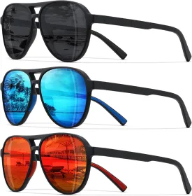 STORYCOAST Polarized Aviator Sunglasses for Men Women Classic Retro Aviators Sports Driving Running Sun Glasses