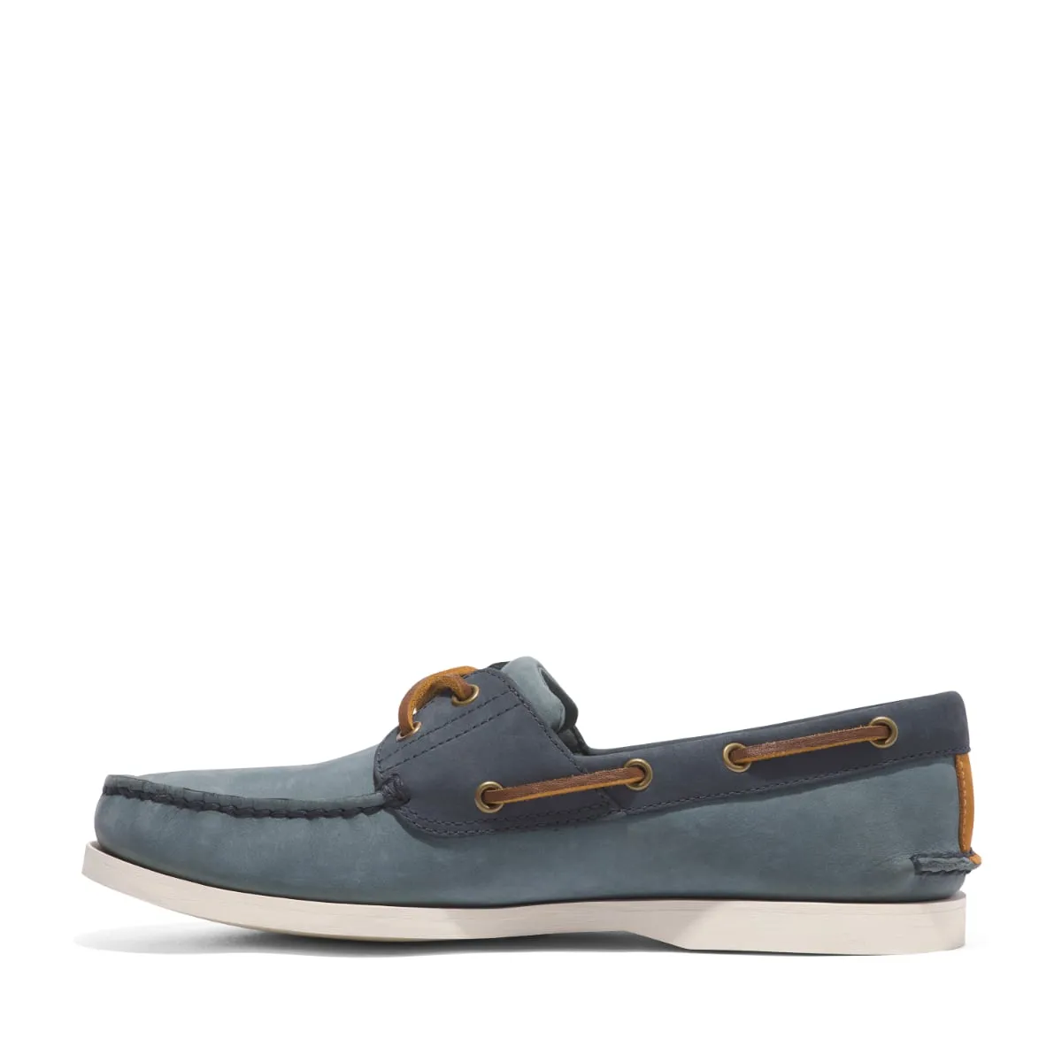 Timberland Classic 2-Eye Men's Boat Shoe |  Medium Blue Nubuck (TB 0A2PB8ES2)