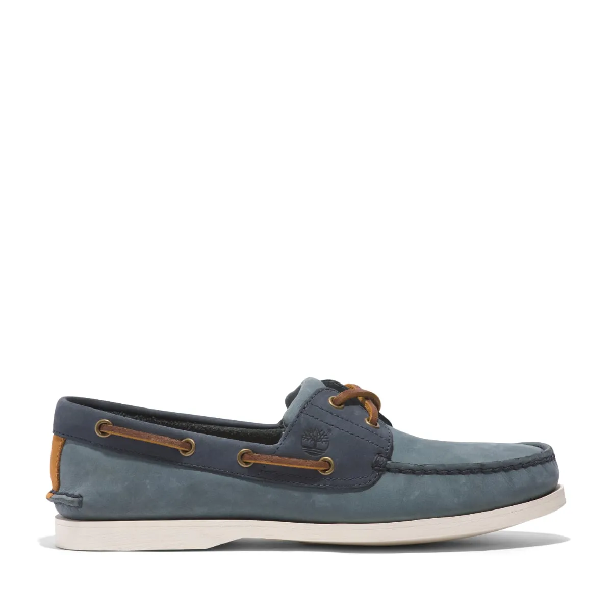 Timberland Classic 2-Eye Men's Boat Shoe |  Medium Blue Nubuck (TB 0A2PB8ES2)