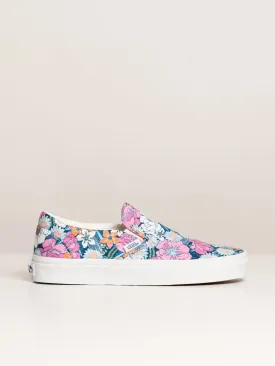 WOMENS VANS CLASSIC SLIP ON RETRO FLORAL SNEAKER - CLEARANCE