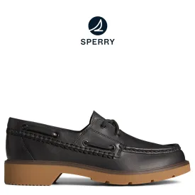 Women's Wells Boat Shoe Black (STS89604)