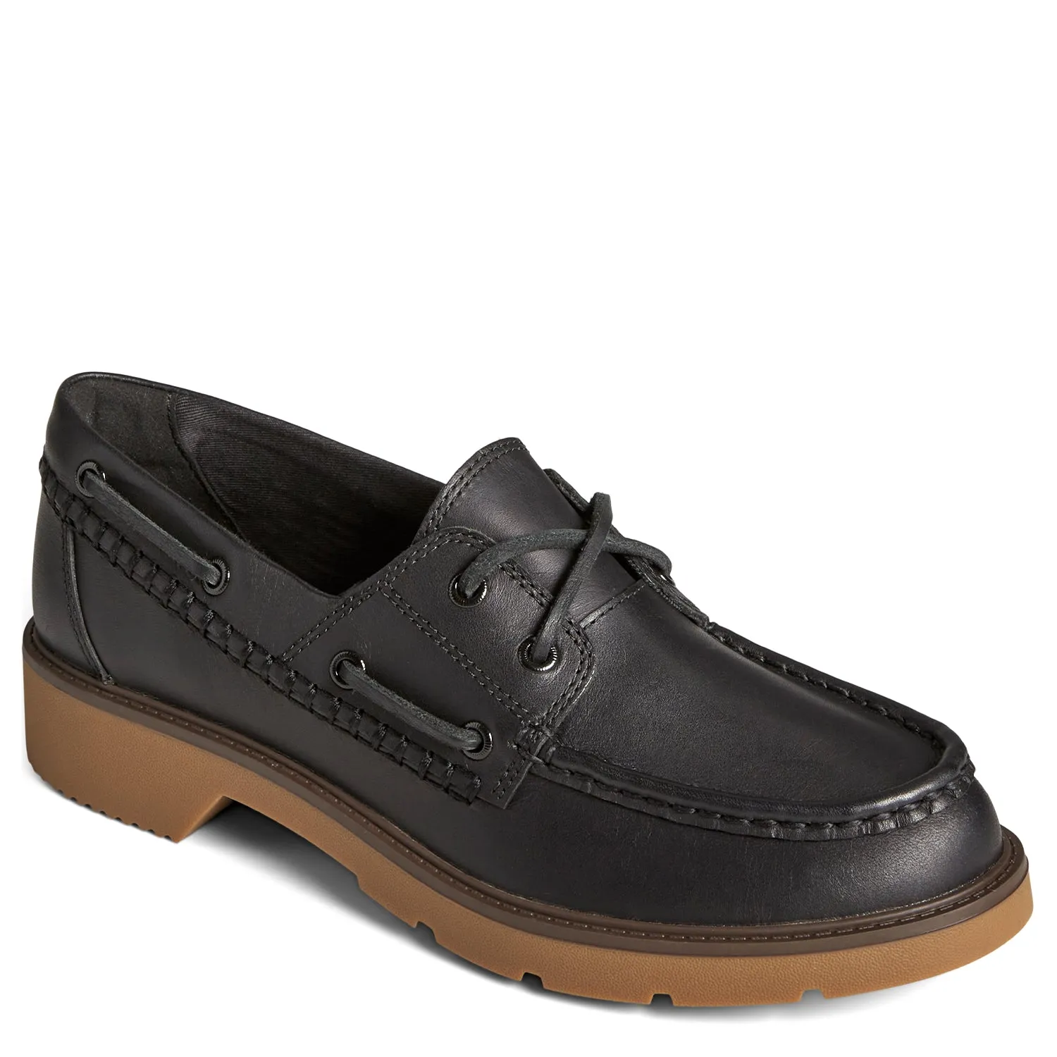 Women's Wells Boat Shoe Black (STS89604)